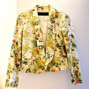 Zara Spring Floral Blazer L - XL